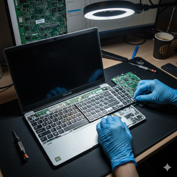 Remplacement d'un CLAVIER PC PORTABLE à Nimes CENTRE VILLE