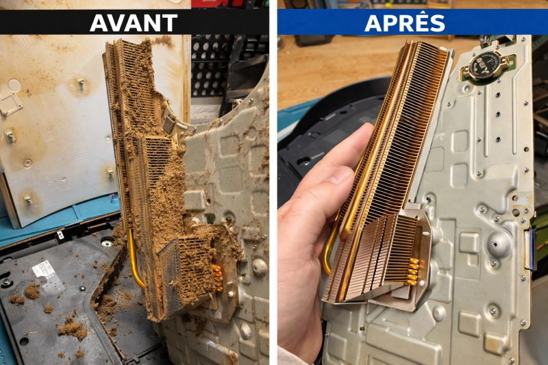 Nettoyage complet PS5 en panne à Nîmes secteur CHU